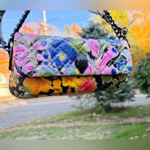 Kurt Geiger Leather Floral Sm Long Kensington Bag